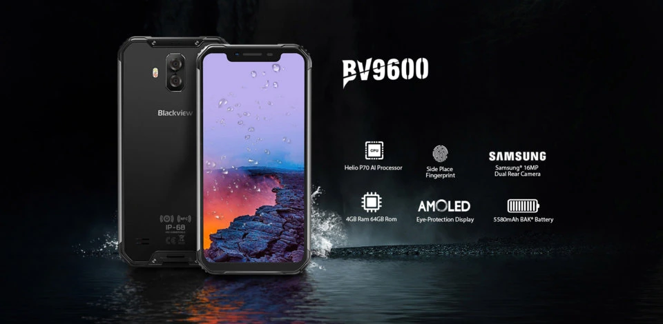 Blackview BV9600 Pro — Vista Trasera Oficial