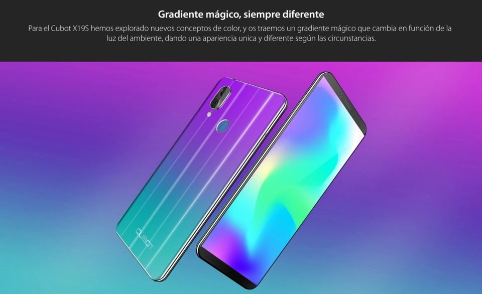 Cubot X19S — Acabado Oficial
