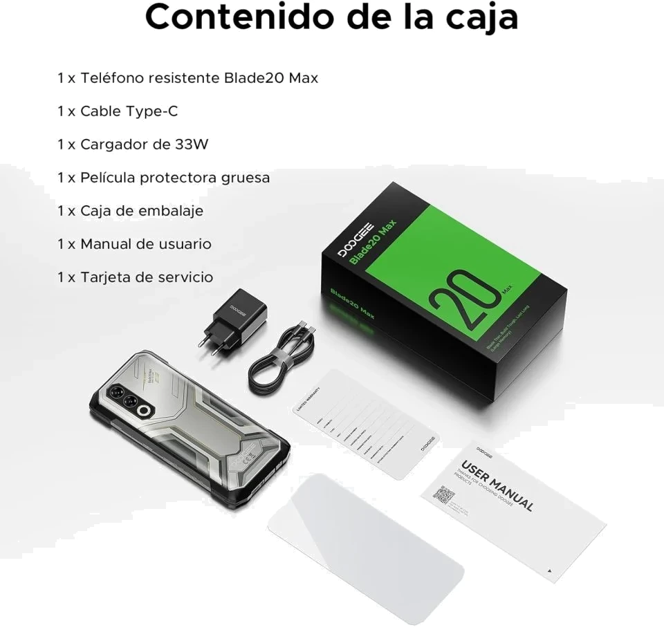 Doogee Blade 20 Max — Acabado Oficial