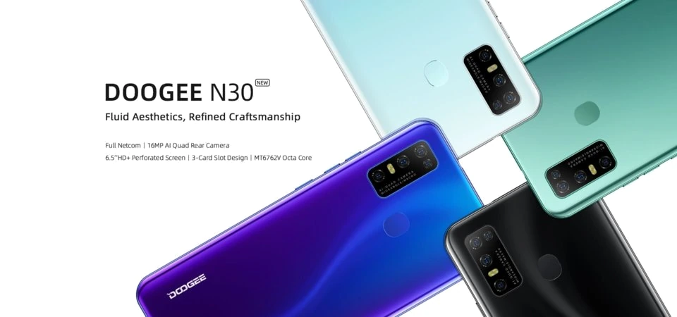 Doogee N30 — Vista Trasera Oficial