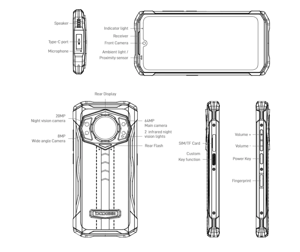 Doogee S98 — Acabado Oficial