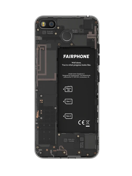 Fairphone - 3 — Perfil Lateral y Chasis