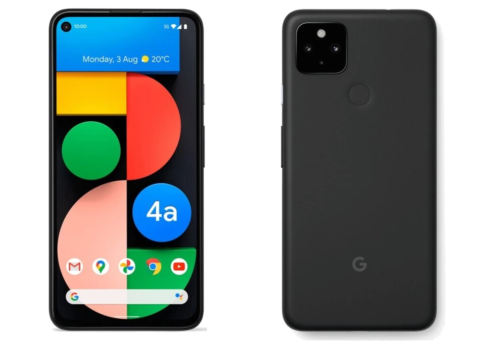 Google Pixel 4a 5G — Vista Trasera Oficial