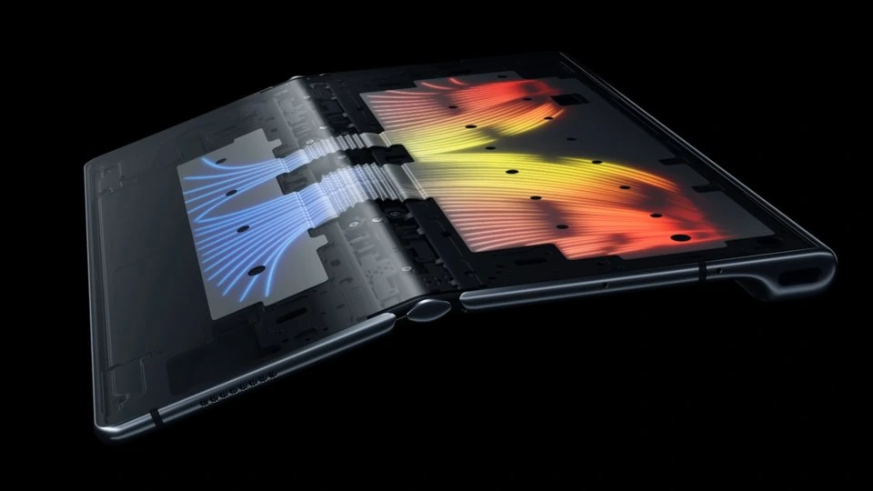 Huawei Mate Xs — Perfil Lateral y Chasis