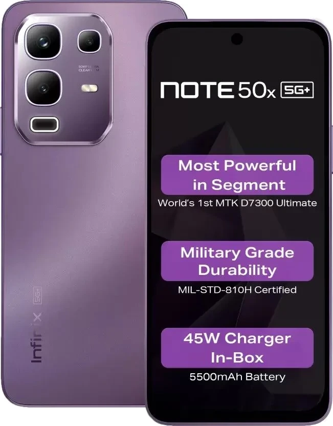 Infinix Note 50x 5G — Vista Trasera Oficial