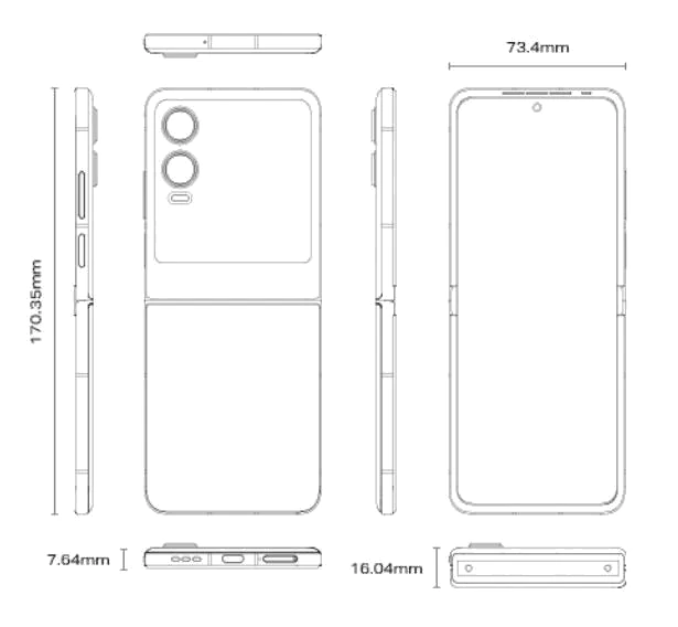 Infinix Zero Flip 5G — Detalle del Módulo de Cámaras