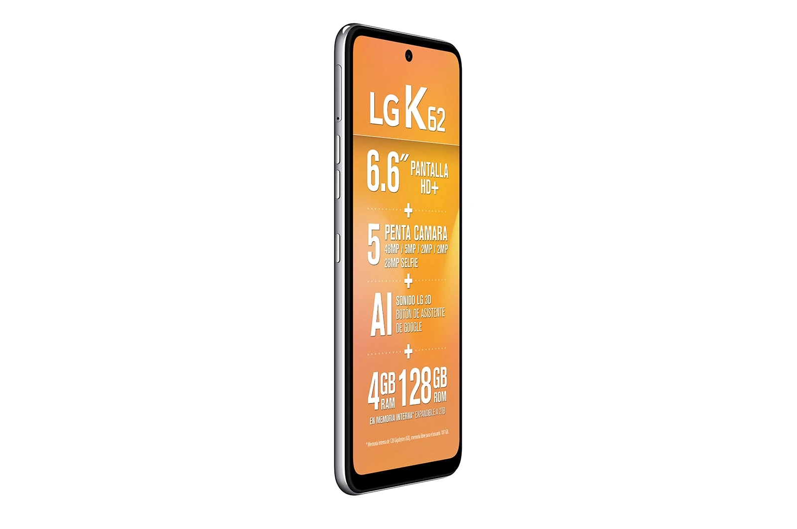 LG K62 — Vista en Perspectiva