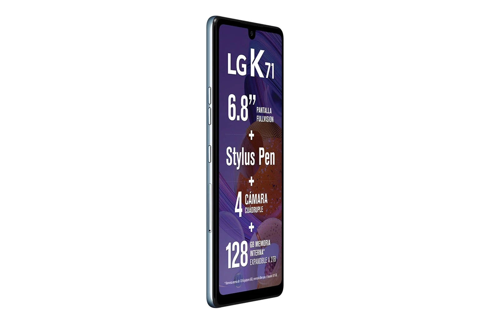 LG K71 — Vista en Perspectiva