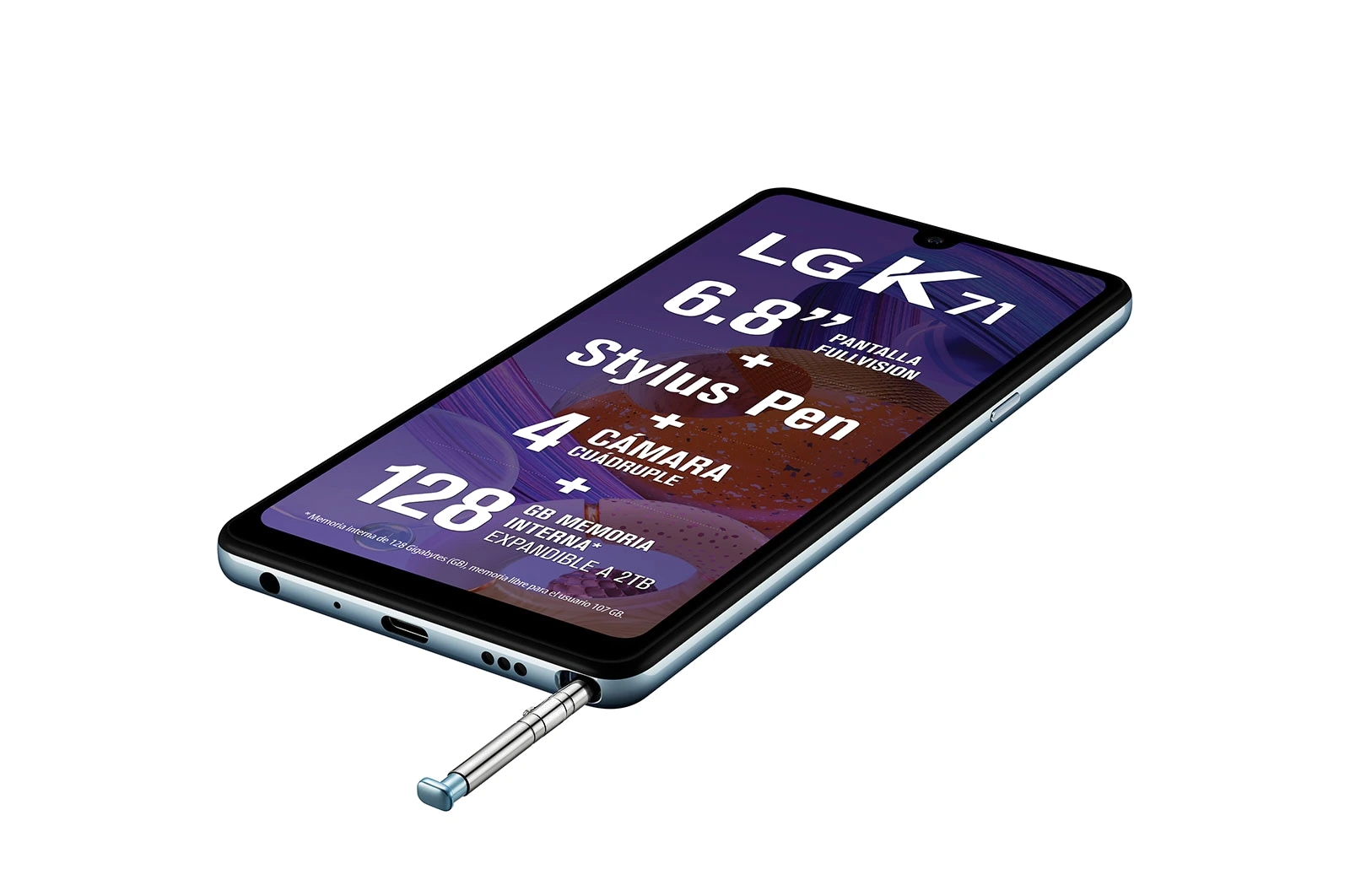 LG K71 — Vista en Perspectiva