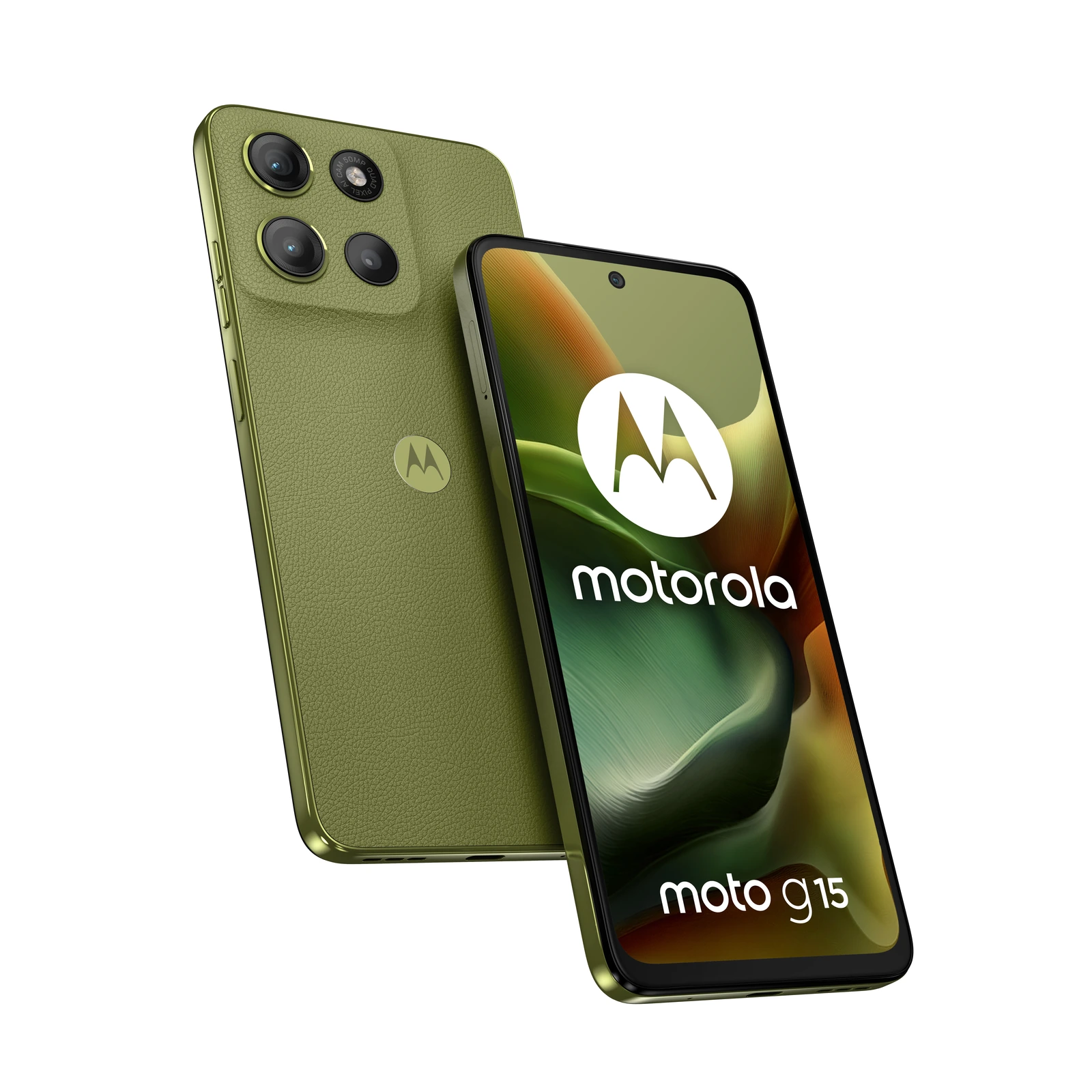 Motorola Moto G15 — Vista en Perspectiva