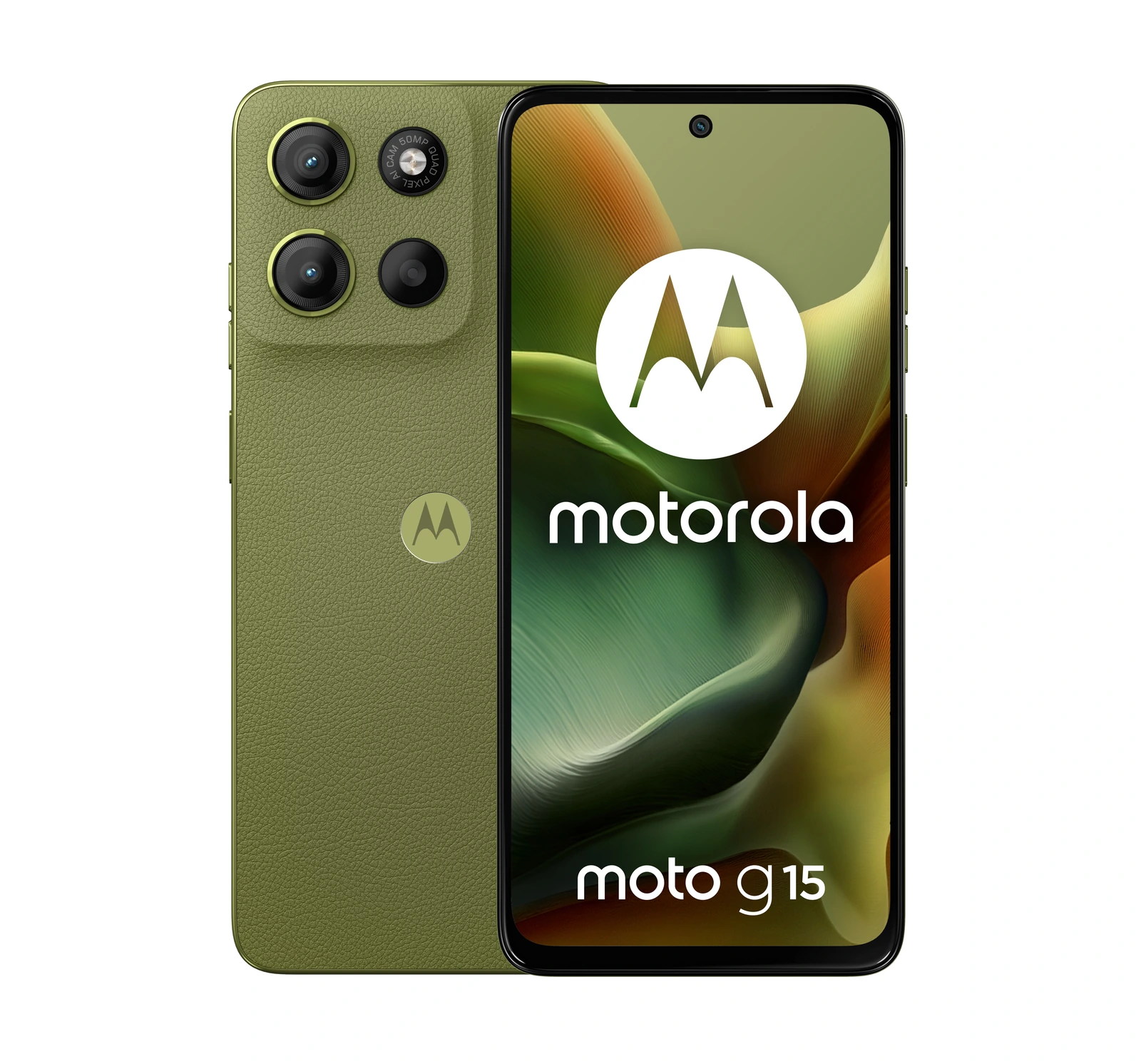 Motorola Moto G15 — Vista en Perspectiva