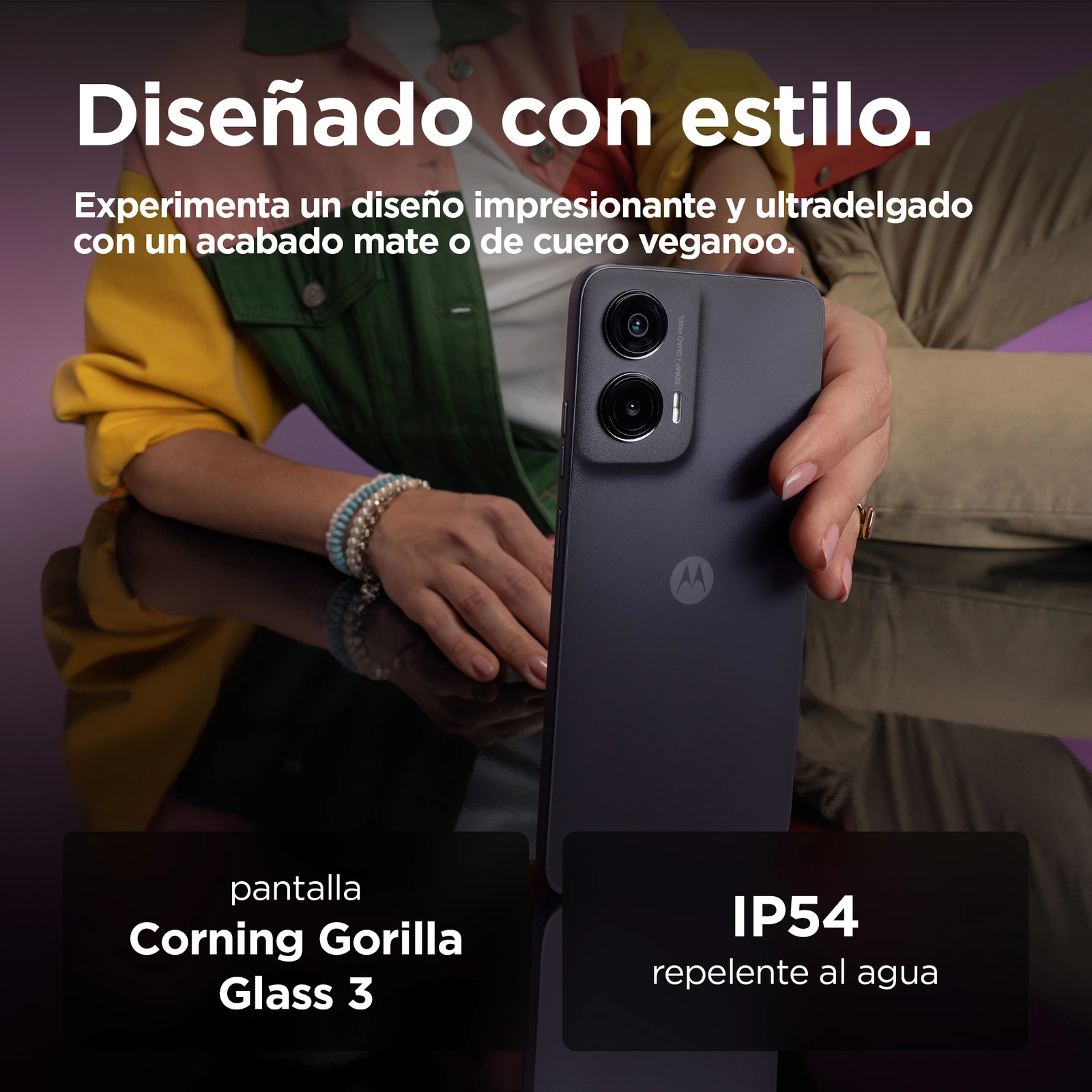 Motorola Moto G35 — Vista en Perspectiva