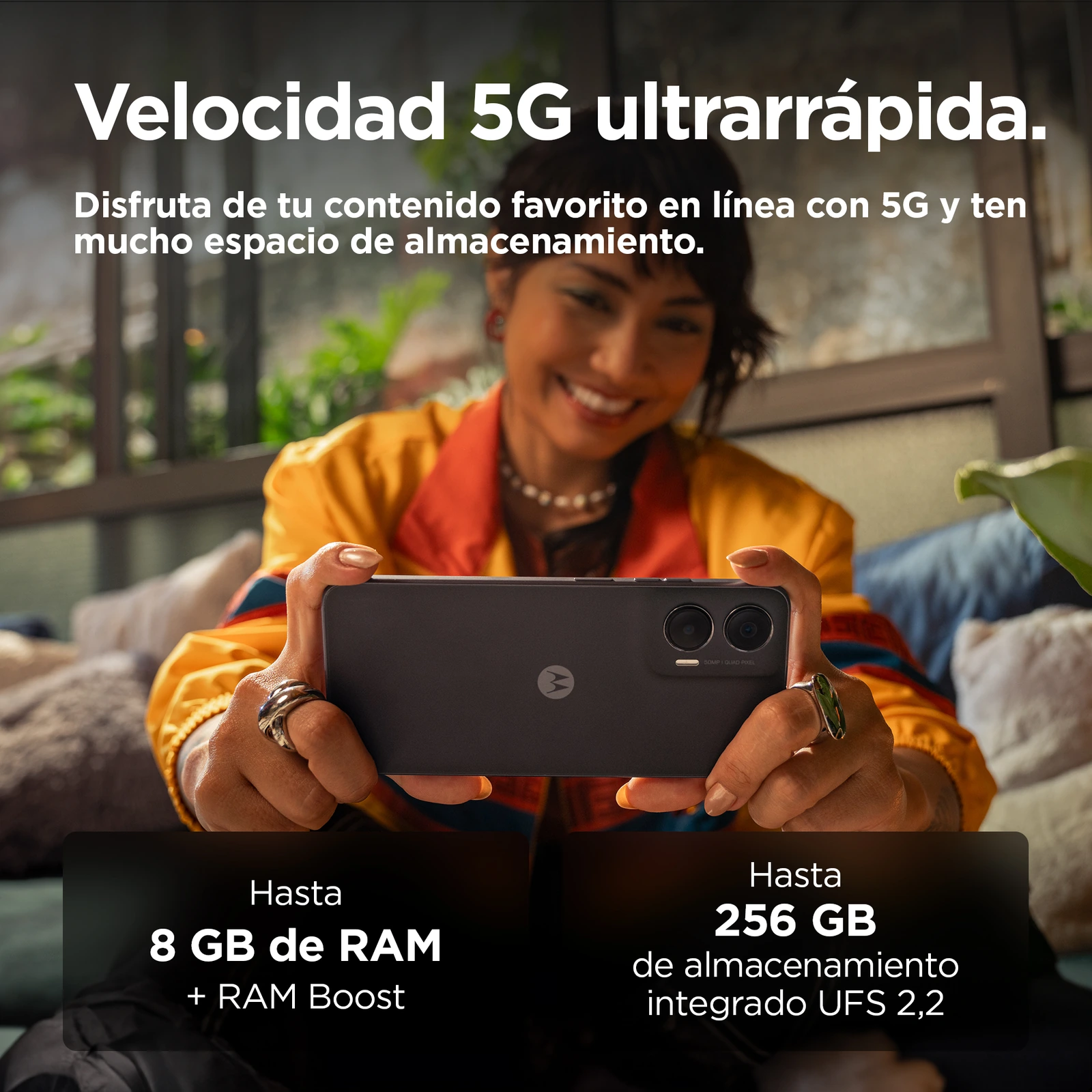 Motorola Moto G35 — Vista en Perspectiva