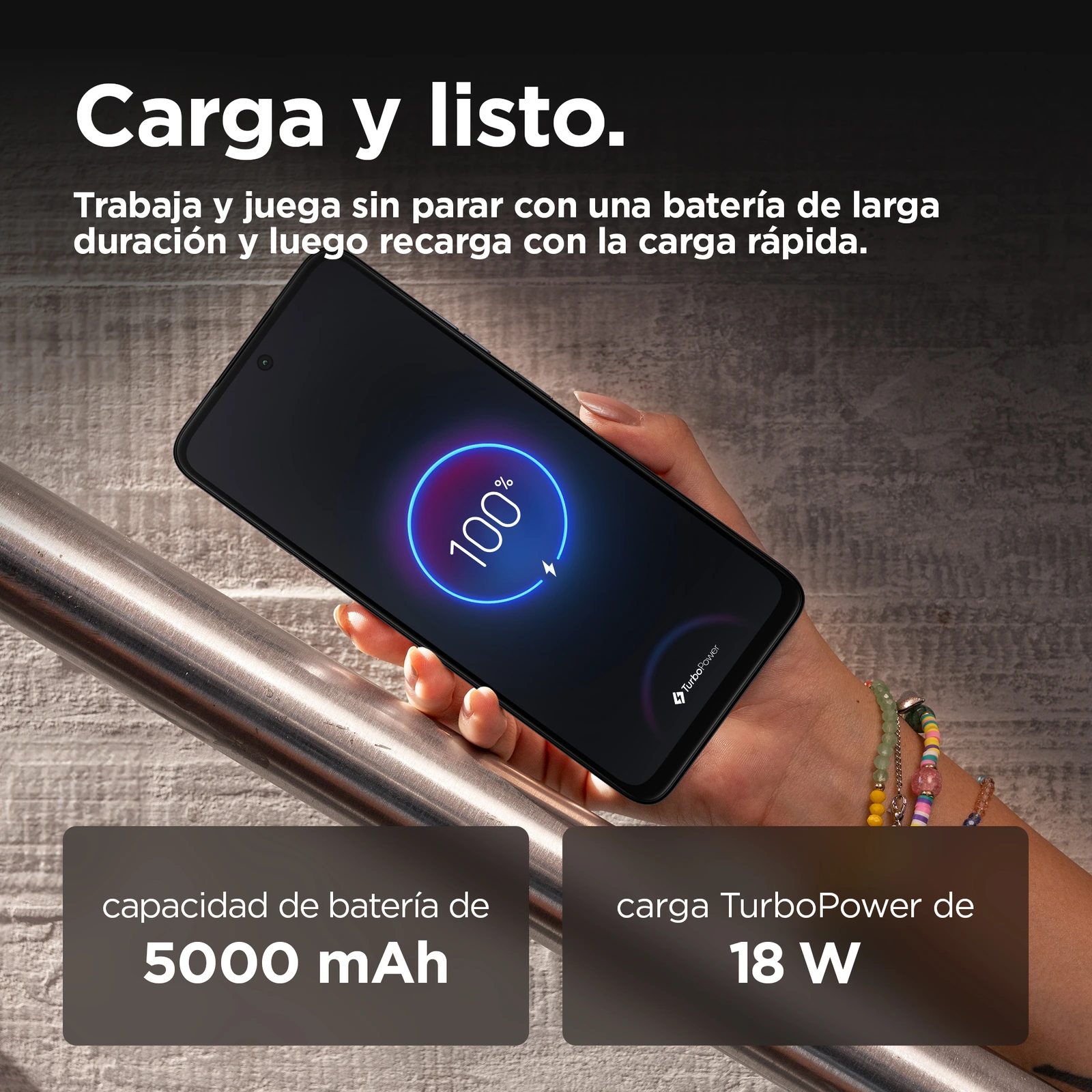 Motorola Moto G35 — Vista en Perspectiva