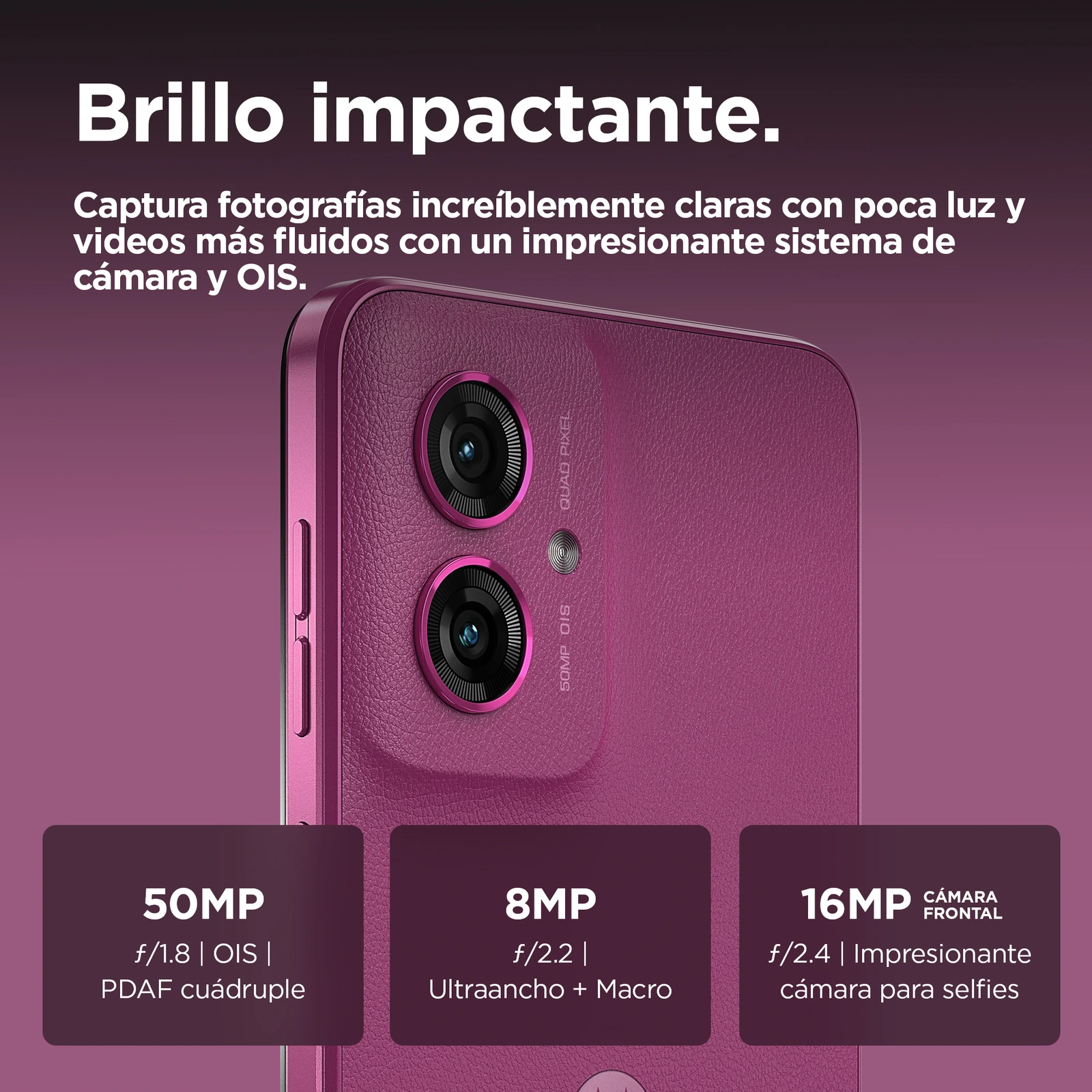 Motorola Moto G55 — Vista en Perspectiva