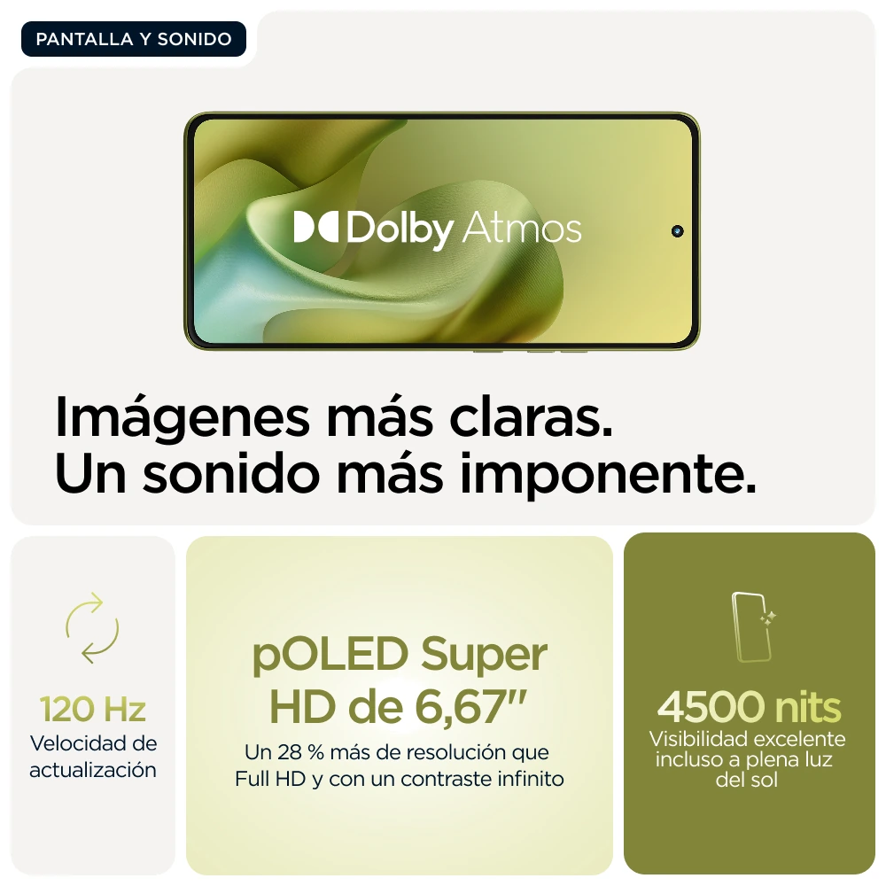 Motorola moto g86 5G — Vista en Perspectiva
