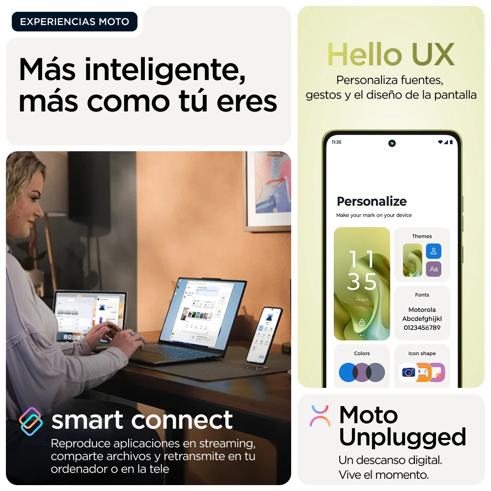 Motorola moto g86 5G — Vista en Perspectiva