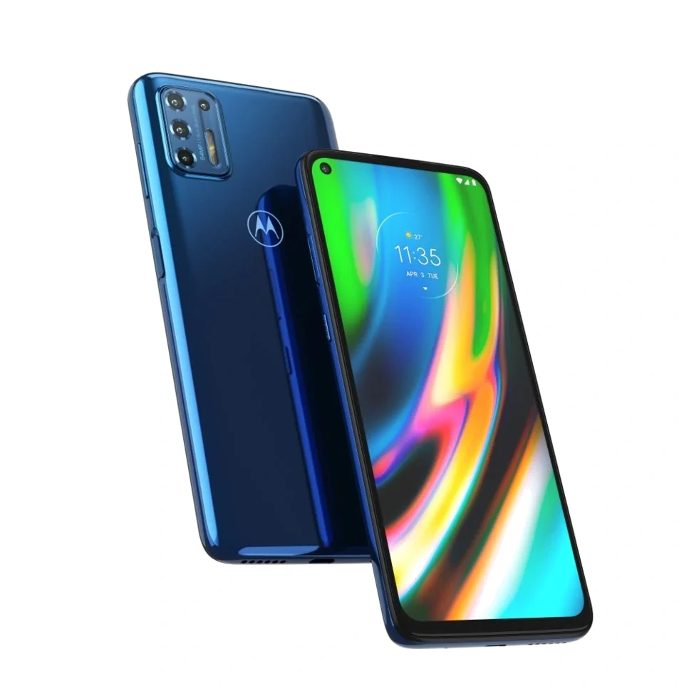 Motorola Moto G9 Plus — Vista Trasera Oficial
