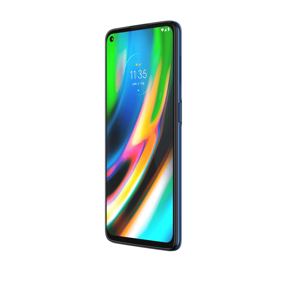Motorola Moto G9 Plus — Vista en Perspectiva