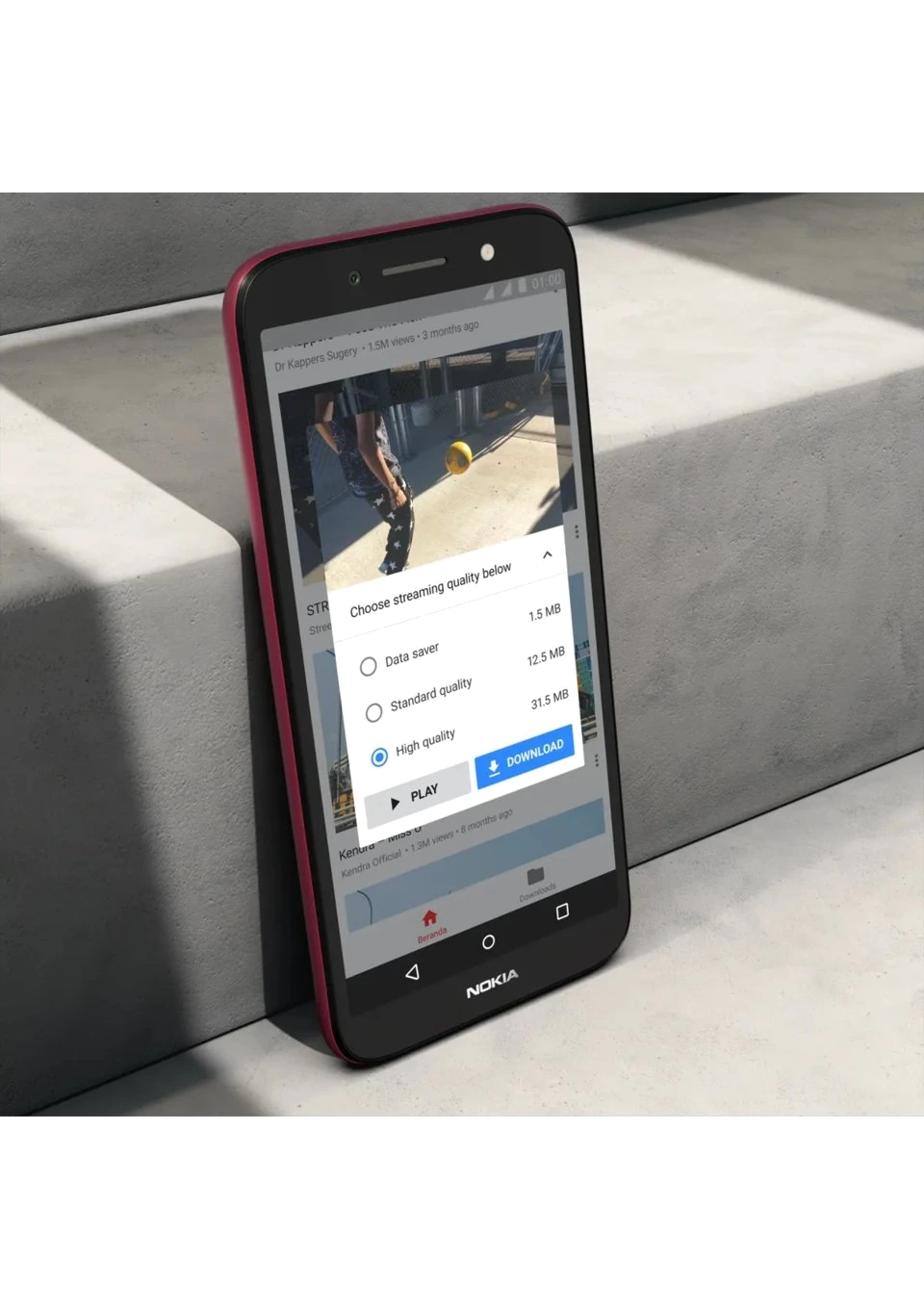 Nokia C1 Plus — Acabado Oficial