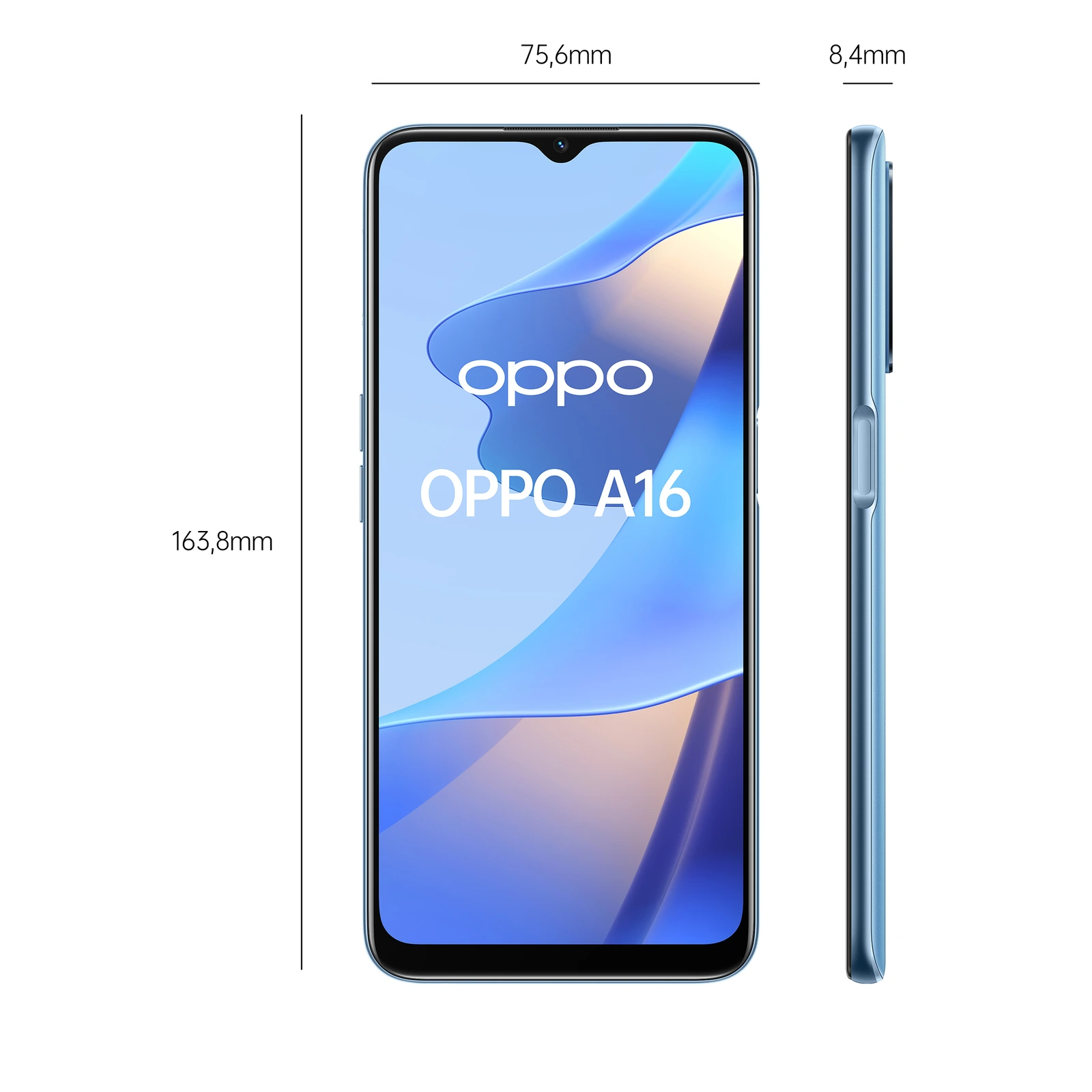 Oppo a16 — Vista en Perspectiva