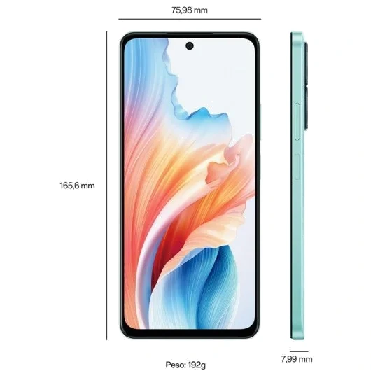 Oppo A58 4G — Perfil Lateral y Chasis