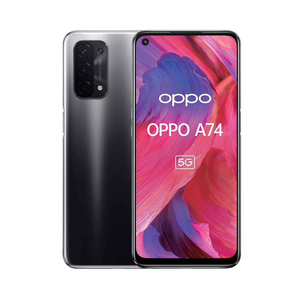 Oppo A74 5G — Vista en Perspectiva