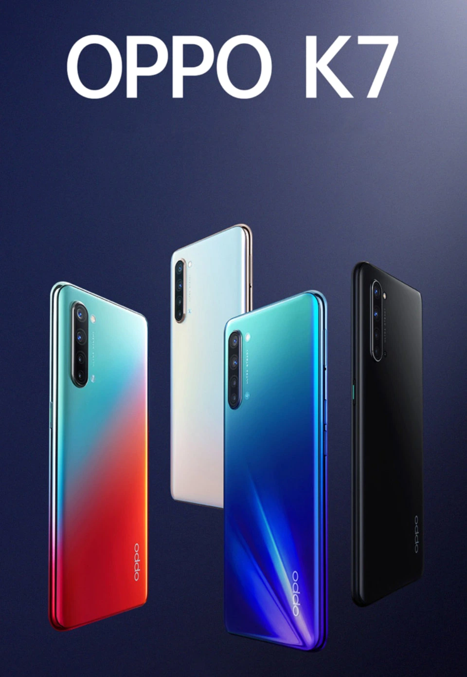 Oppo K7 5G — Vista Trasera Oficial