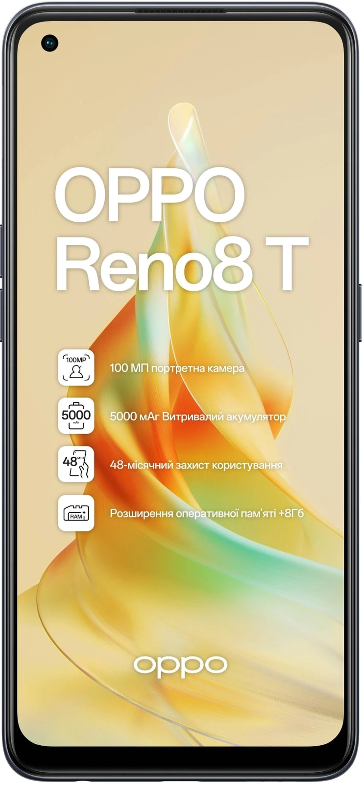 Oppo Reno 8T — Vista en Perspectiva