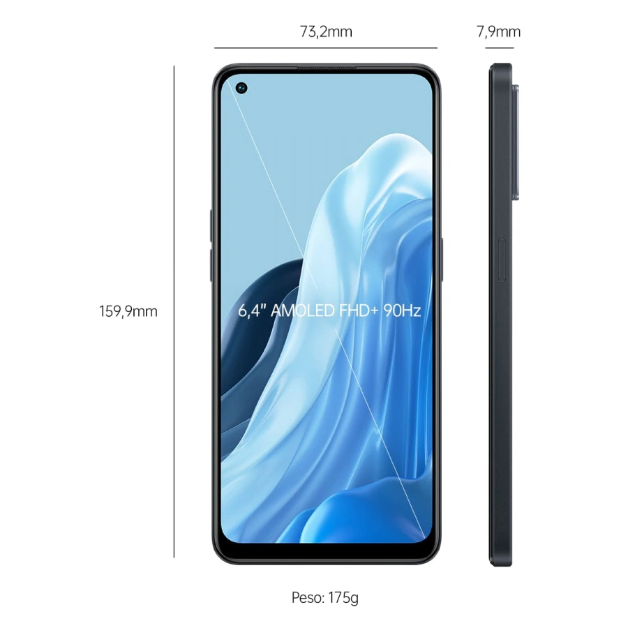 Oppo Reno7 — Vista en Perspectiva
