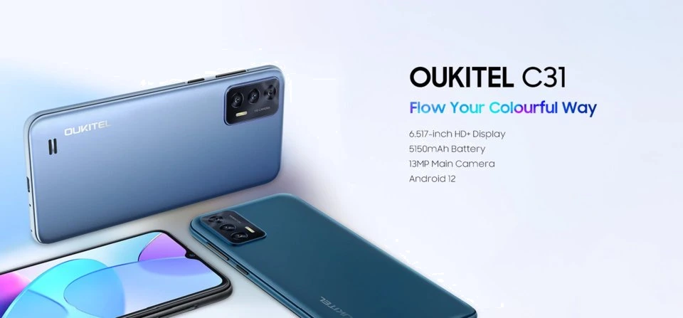 Oukitel C31 — Vista Trasera Oficial