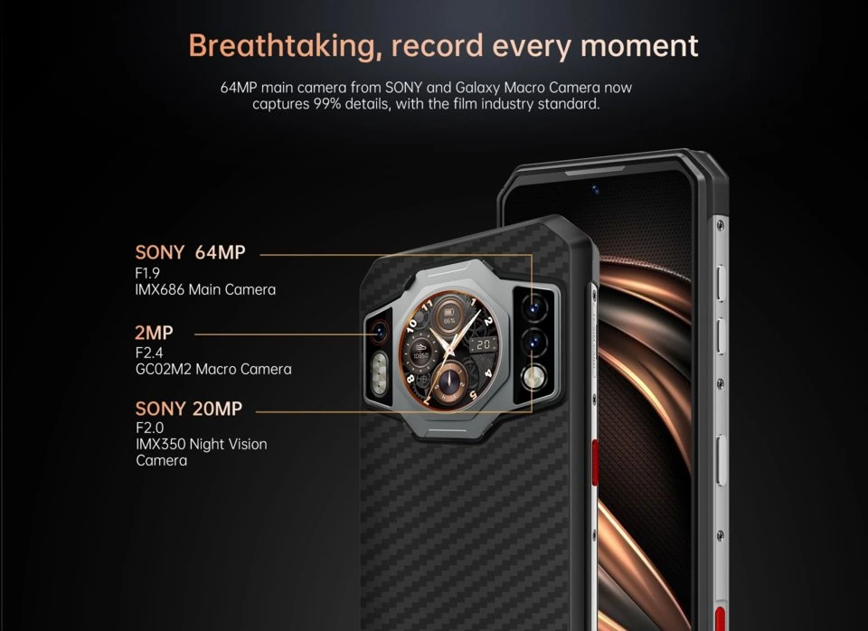 Oukitel WP21 — Detalle del Módulo de Cámaras