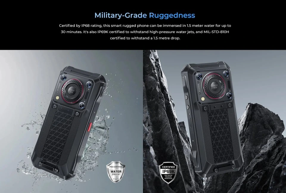 Oukitel WP33 Pro — Perfil Lateral y Chasis