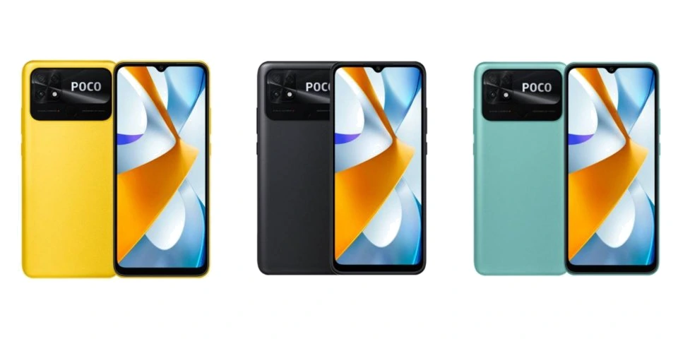 POCO C40 — Vista Trasera Oficial