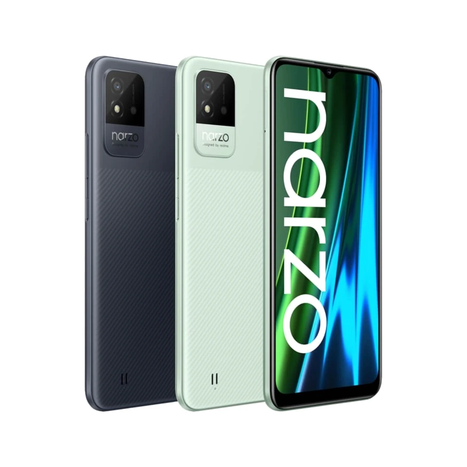 realme Narzo 50i — Vista Trasera Oficial