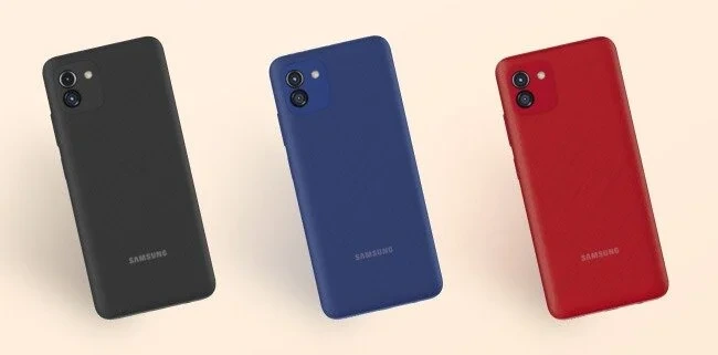 Samsung Galaxy A03 — Perfil Lateral y Chasis