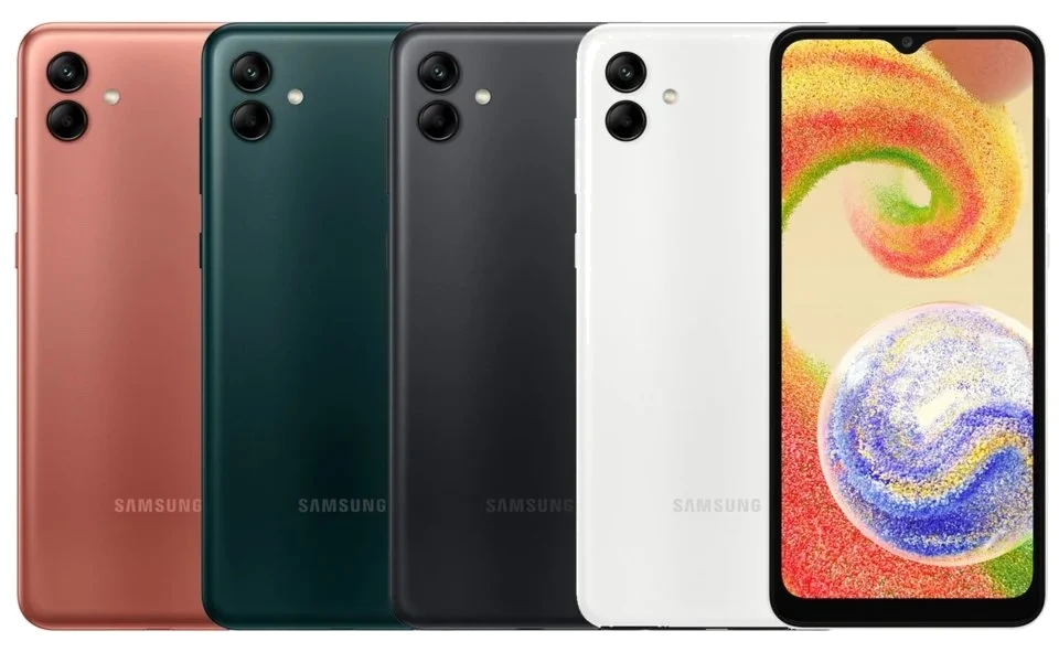 Samsung Galaxy A04 — Vista Trasera Oficial