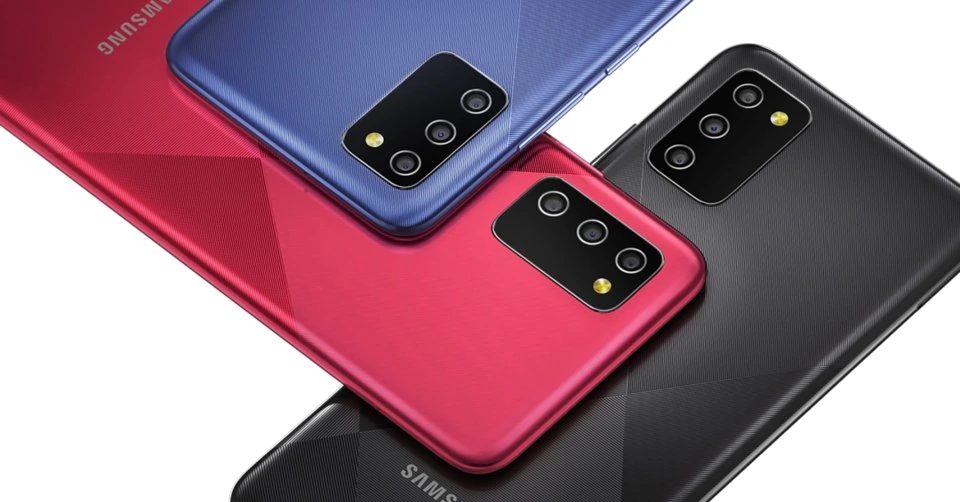 Samsung Galaxy M02s — Perspectiva de Estudio