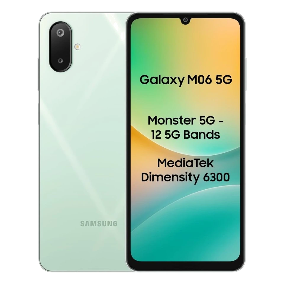 Samsung Galaxy M06 5G — Perspectiva de Estudio