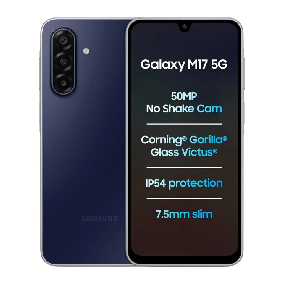 Samsung Galaxy M17 5G — Vista Trasera Oficial