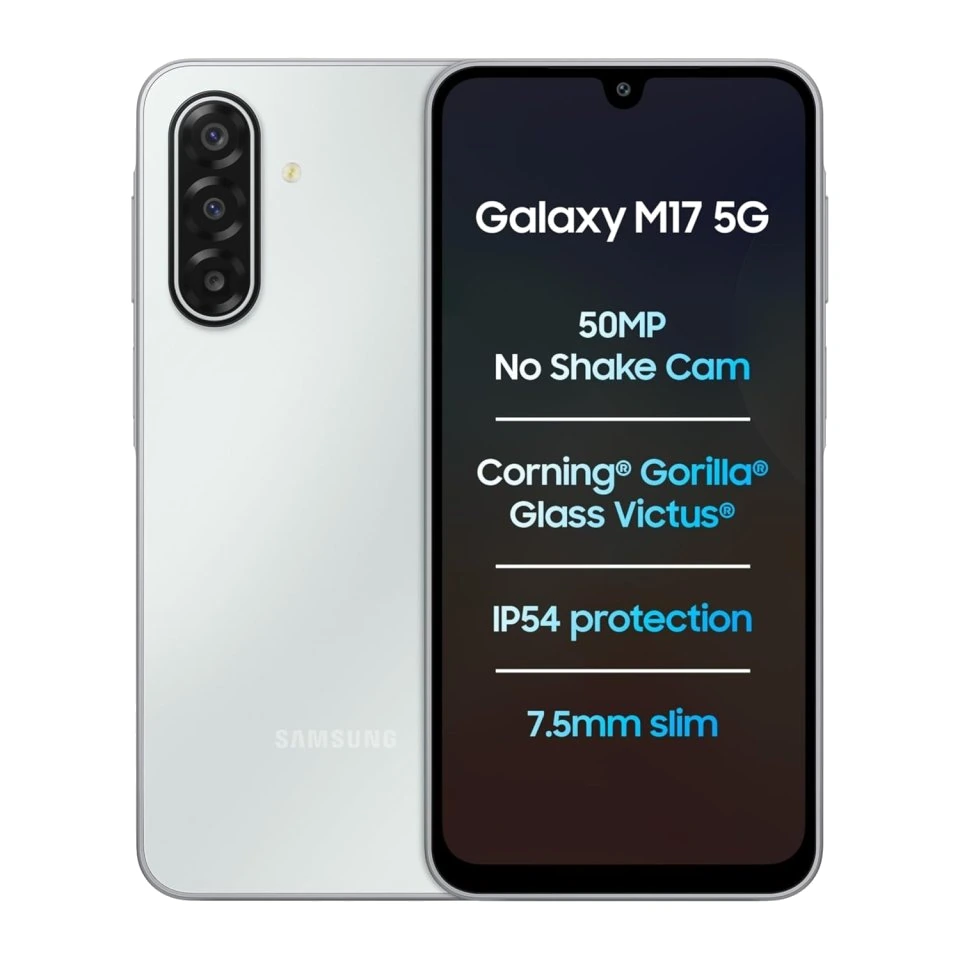 Samsung Galaxy M17 5G — Perspectiva de Estudio