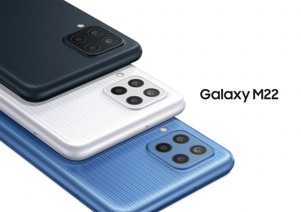 Samsung Galaxy M22 — Perspectiva de Estudio
