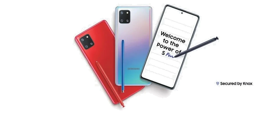 Samsung Galaxy Note 10 Lite — Vista Trasera Oficial