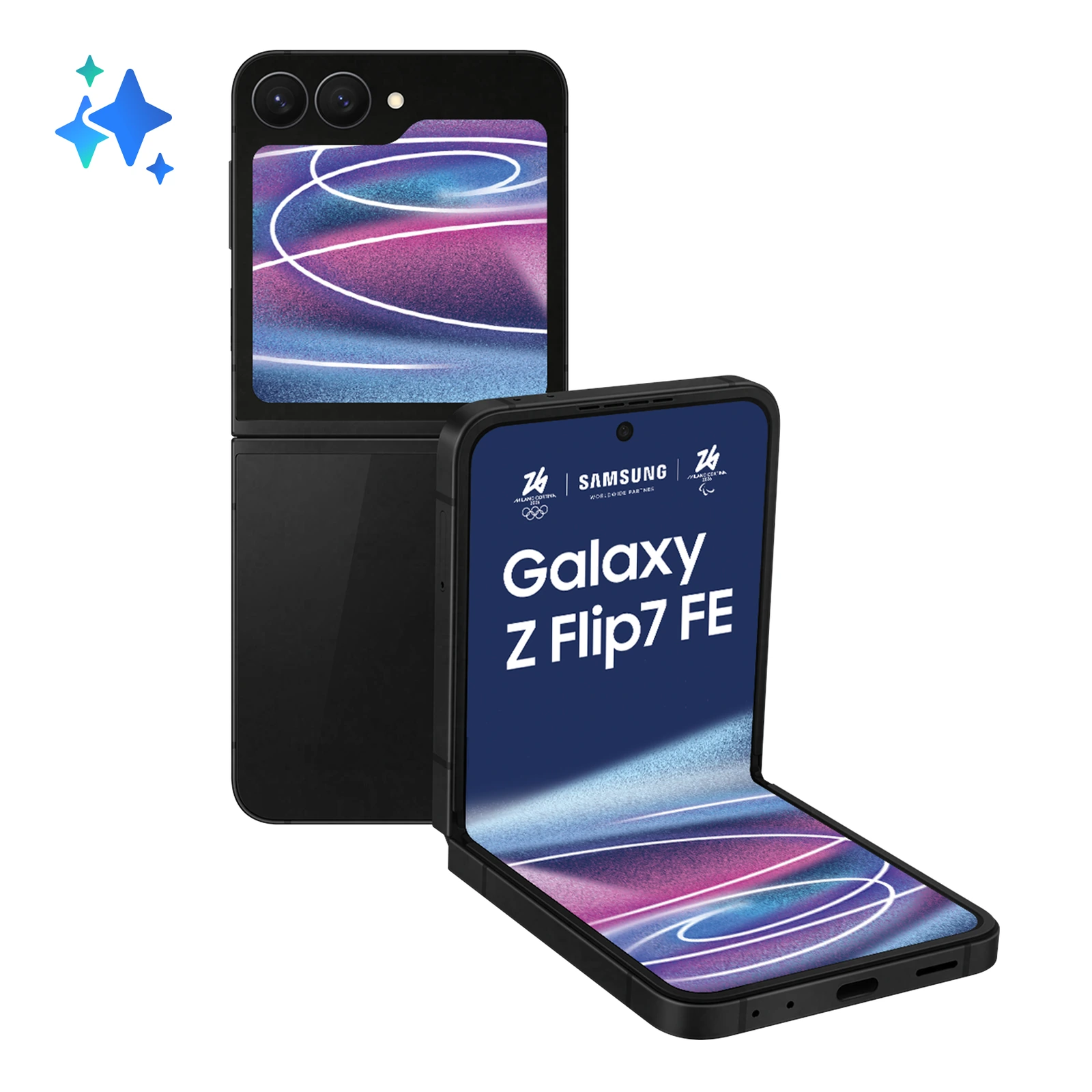 Samsung Galaxy Z Flip7 FE — Vista en Perspectiva