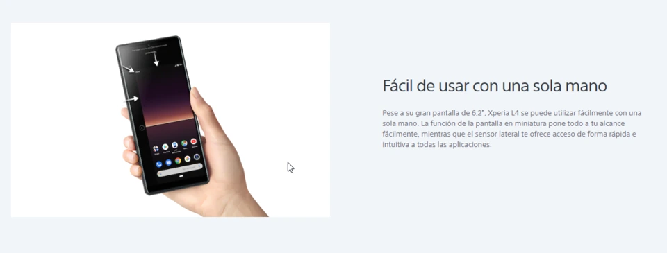 Sony Xperia L4 — Perfil Lateral y Chasis