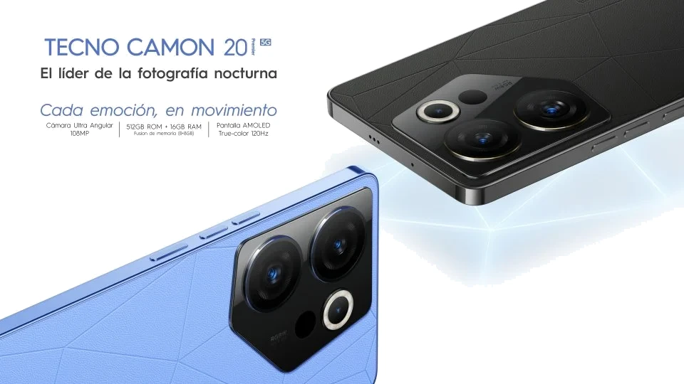 Tecno Camon 20 Premier 5G — Perfil Lateral y Chasis