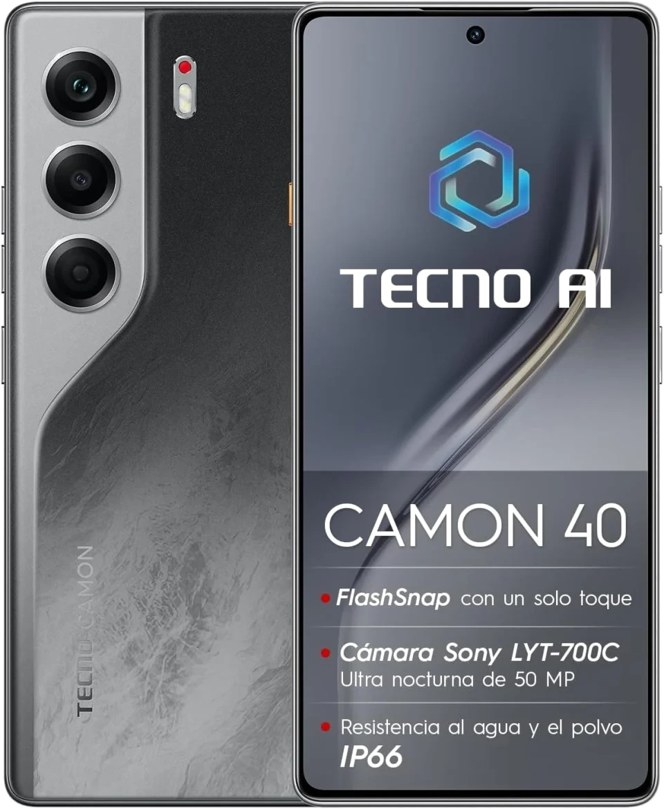 Tecno Camon 40 — Perfil Lateral y Chasis