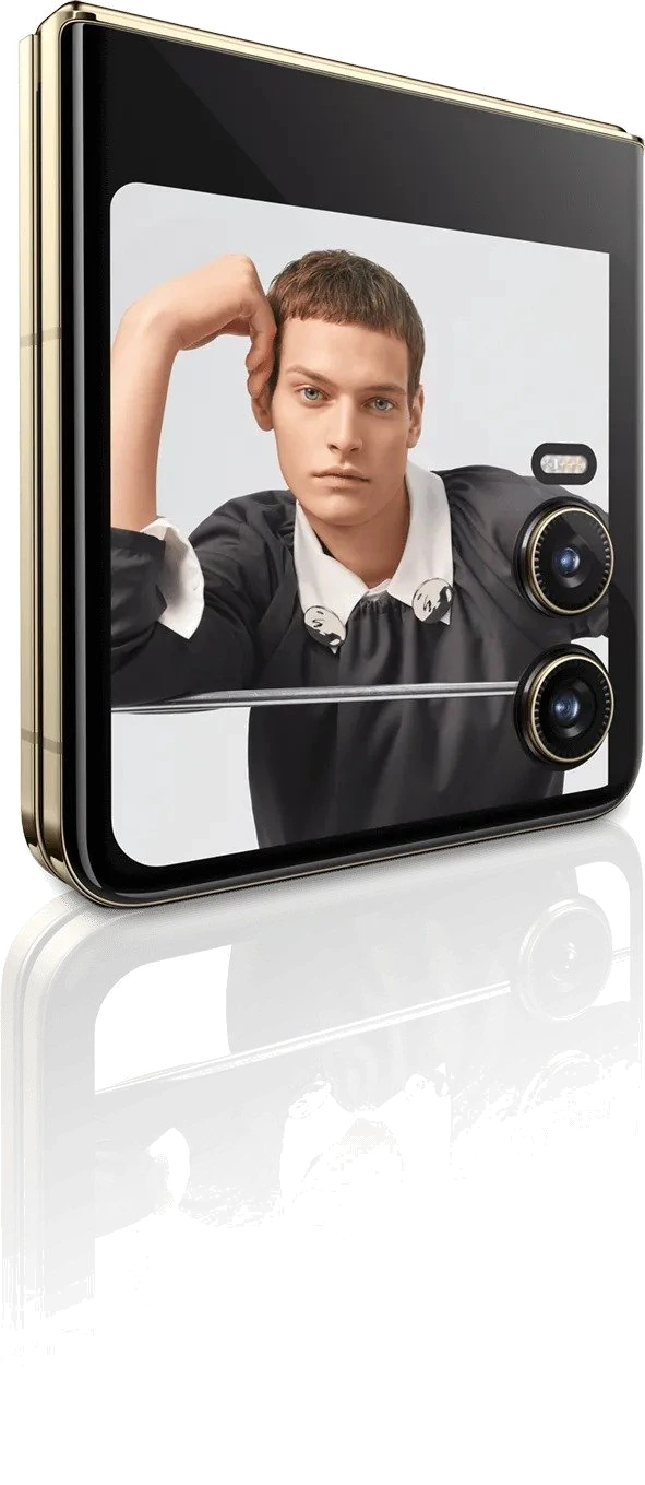 Tecno Phantom V Flip 2 — Perfil Lateral y Chasis