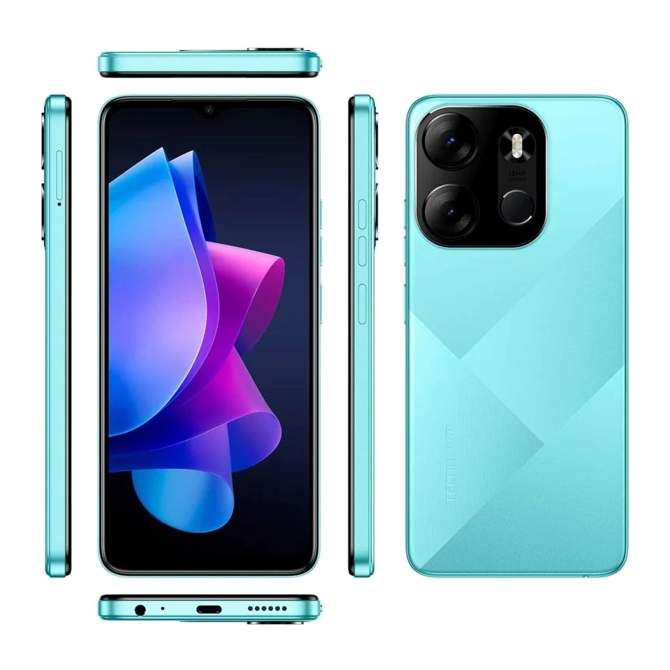 Tecno Pop 7 Pro — Perspectiva de Estudio