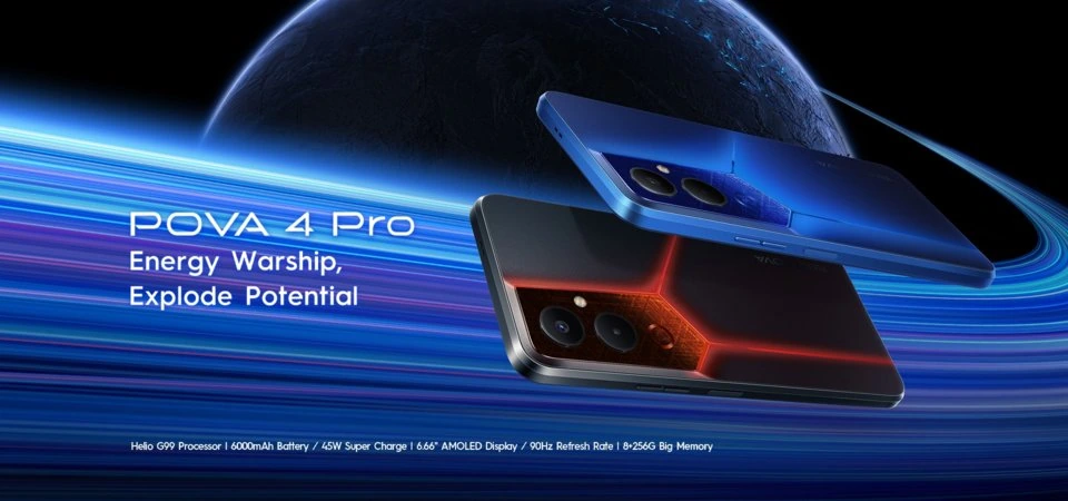 Tecno Pova 4 Pro — Acabado Oficial